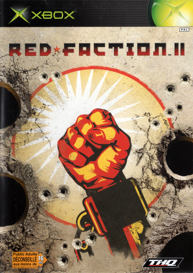 Front boxart of the game Red Faction II (Europe) on Microsoft Xbox