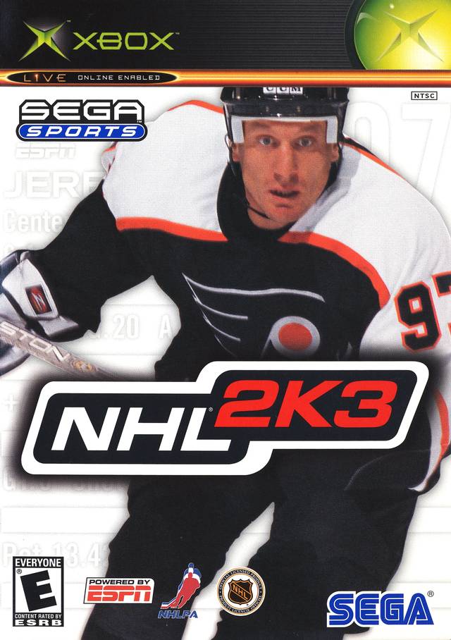 Front boxart of the game NHL 2K3 (United States) on Microsoft Xbox