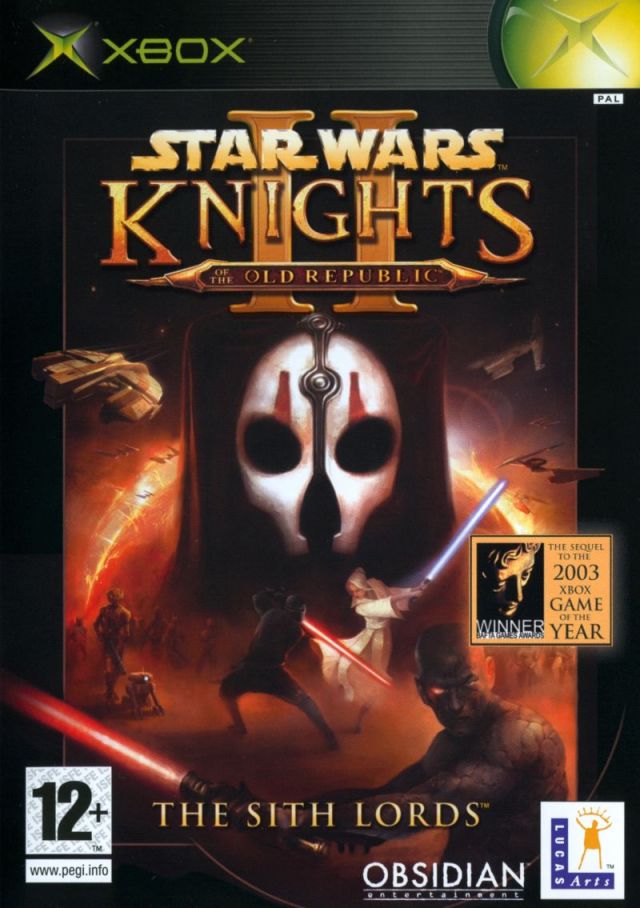 Front boxart of the game Star Wars - Knights of the Old Republic II - The Sith Lords (Europe) on Microsoft Xbox