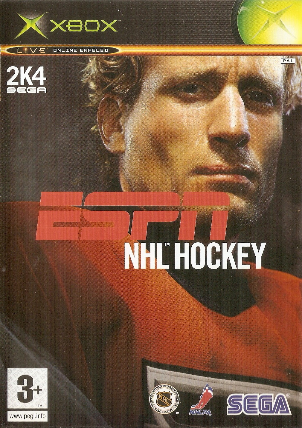 Front boxart of the game ESPN NHL Hockey (Europe) on Microsoft Xbox