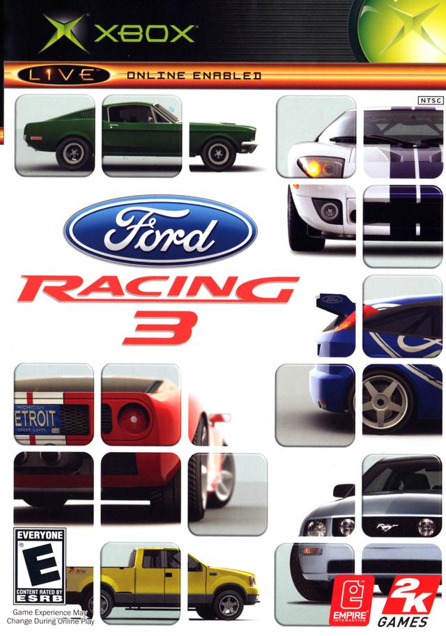Front boxart of the game Ford Racing 3 (United States) on Microsoft Xbox