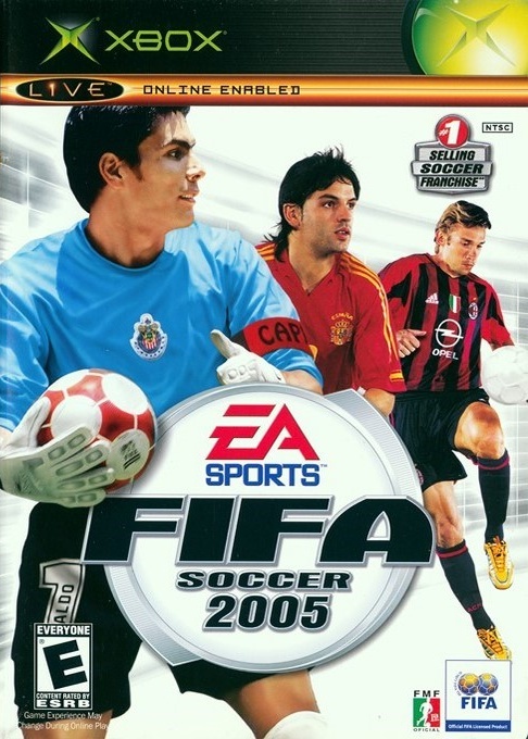Front boxart of the game FIFA Soccer 2005 (United States) on Microsoft Xbox