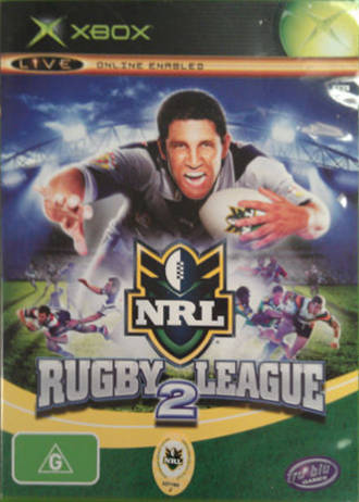 Front boxart of the game NRL Rugby League 2 (Australia) on Microsoft Xbox