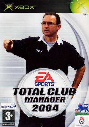 Front boxart of the game Total Club Manager 2004 (Europe) on Microsoft Xbox