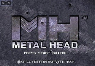 Title screen of the game Metal Head on Sega 32X