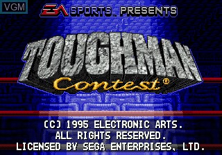 Title screen of the game Toughman Contest on Sega 32X