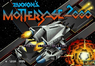 Title screen of the game Zaxxon's Motherbase 2000 on Sega 32X