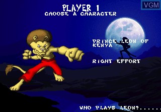 Menu screen of the game Brutal - Above the Claw on Sega 32X