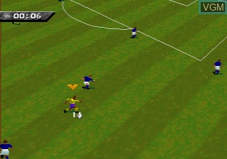 In-game screen of the game FIFA Soccer 96 on Sega 32X