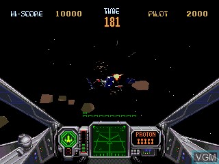 In-game screen of the game Star Wars Arcade on Sega 32X