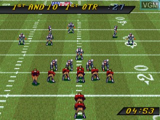 In-game screen of the game NFL Quarterback Club on Sega 32X