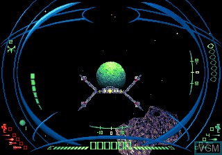 In-game screen of the game Darxide on Sega 32X