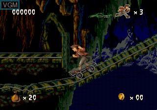 In-game screen of the game Pitfall - The Mayan Adventure on Sega 32X