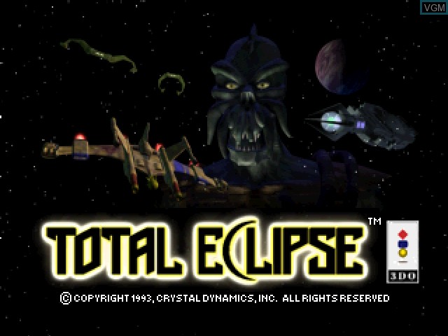 Title screen of the game Total Eclipse on 3DO