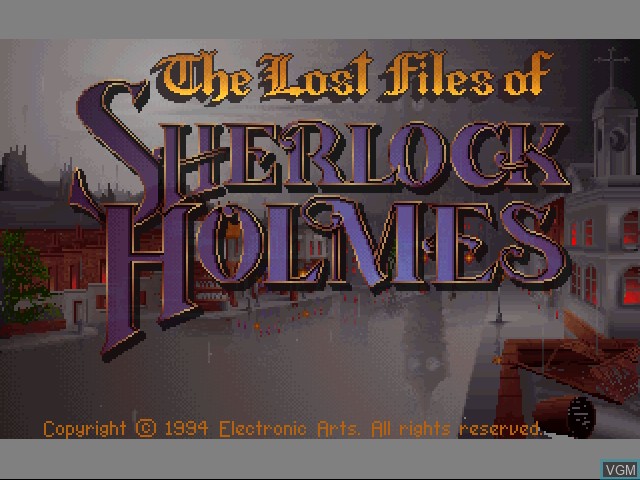 Title screen of the game Lost Files of Sherlock Holmes, The on 3DO