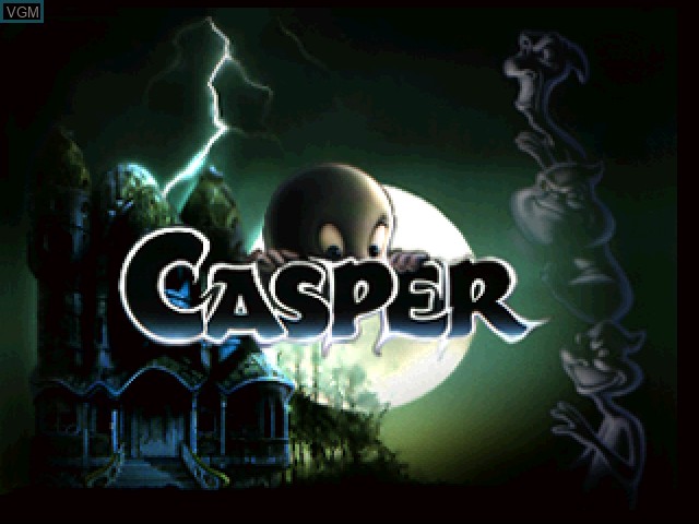 Title screen of the game Casper on 3DO