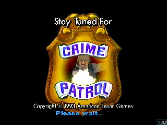 Title screen of the game Crime Patrol on 3DO