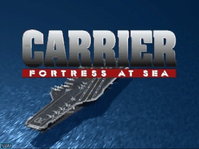 Title screen of the game Carrier - Fortress at Sea on 3DO
