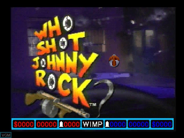 Title screen of the game Who Shot Johnny Rock? on 3DO