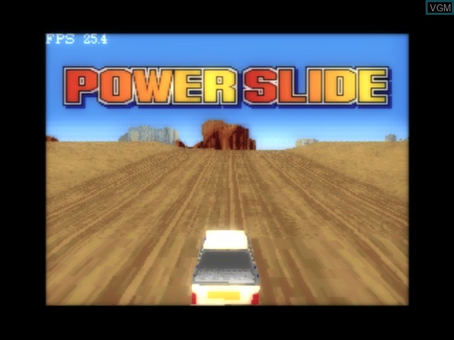 Title screen of the game Powerslide on 3DO