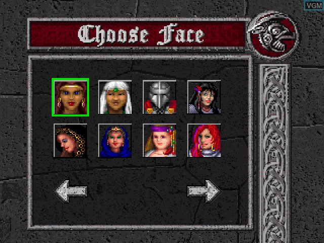 Menu screen of the game Advanced Dungeons & Dragons - Slayer on 3DO