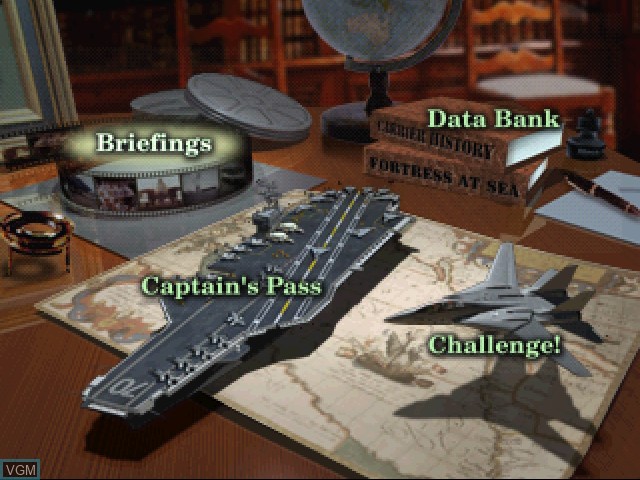 Menu screen of the game Carrier - Fortress at Sea on 3DO