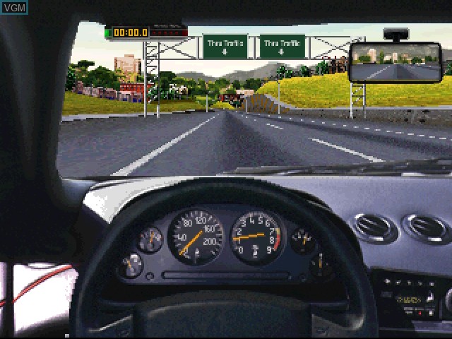 In-game screen of the game Road & Track Presents - The Need for Speed on 3DO