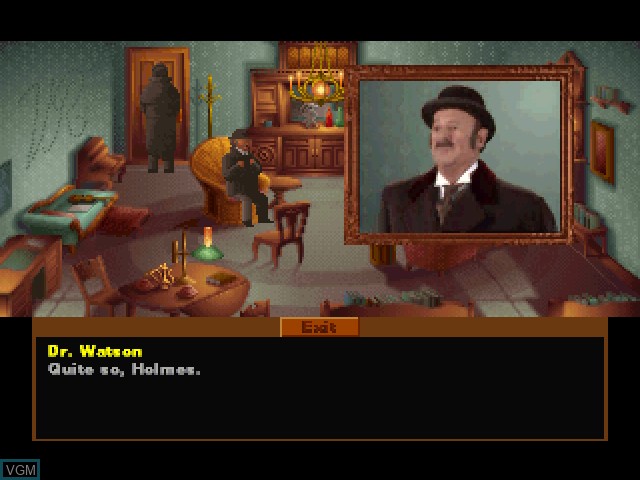 In-game screen of the game Lost Files of Sherlock Holmes, The on 3DO