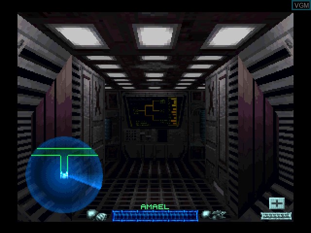 In-game screen of the game Space Hulk - Vengeance of the Blood Angels on 3DO