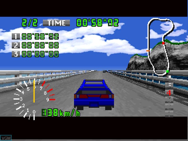 In-game screen of the game AutoBahn Tokio on 3DO