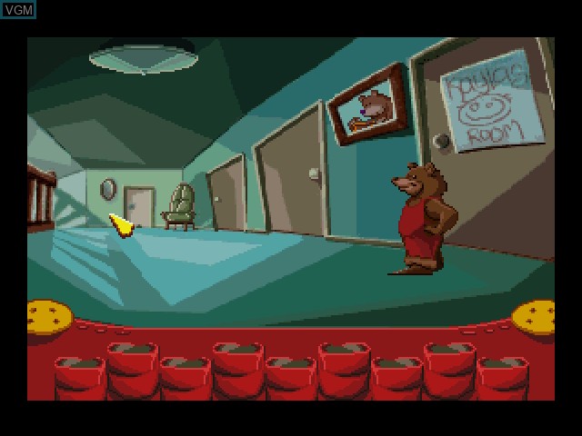 In-game screen of the game Fatty Bear's Birthday Surprise on 3DO