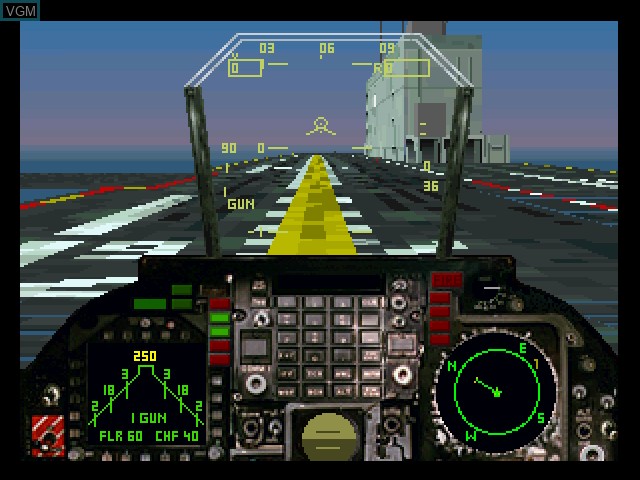 In-game screen of the game Flying Nightmares on 3DO