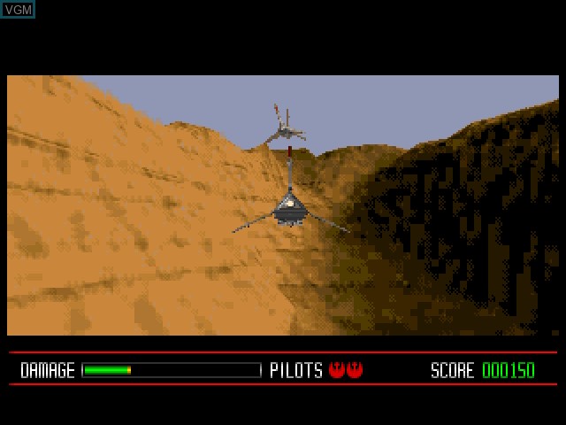 In-game screen of the game Star Wars - Rebel Assault on 3DO