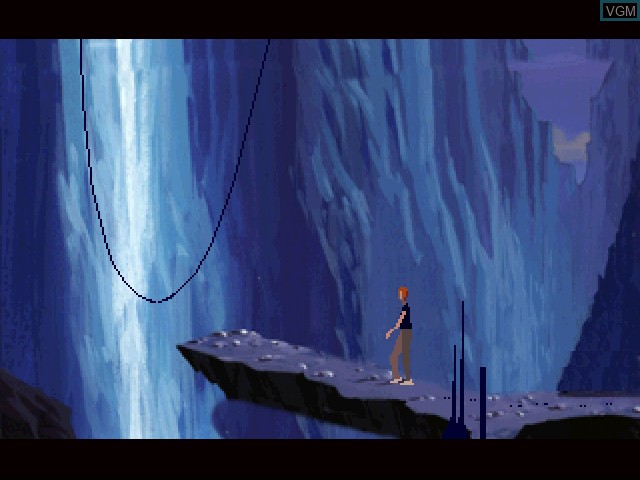 In-game screen of the game Another World on 3DO