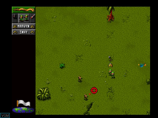 In-game screen of the game Cannon Fodder on 3DO