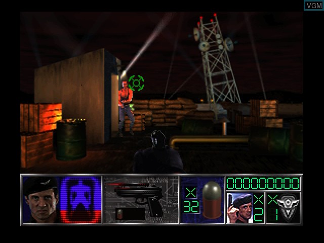 In-game screen of the game Demolition Man on 3DO