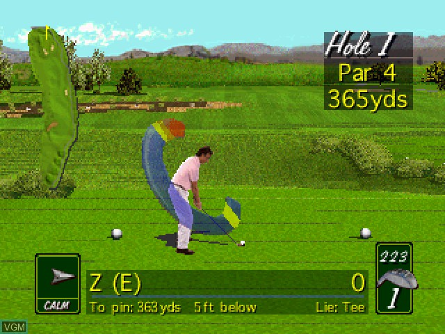 In-game screen of the game PGA Tour 96 on 3DO