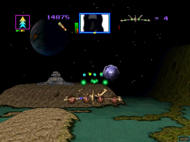 In-game screen of the game Total Eclipse on 3DO