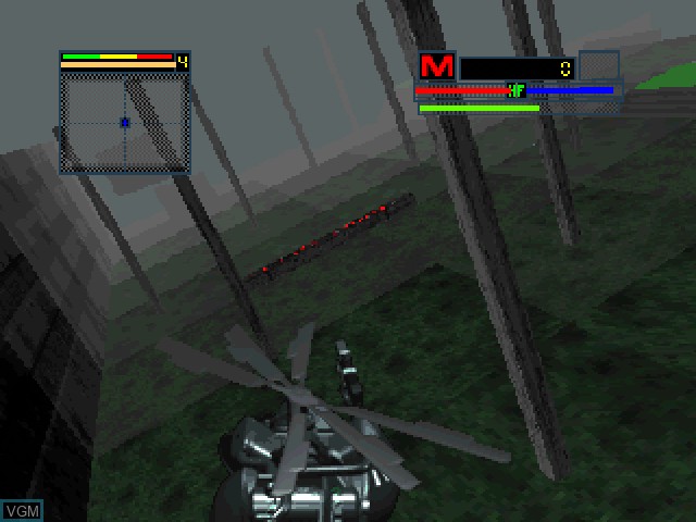 In-game screen of the game Blade Force on 3DO