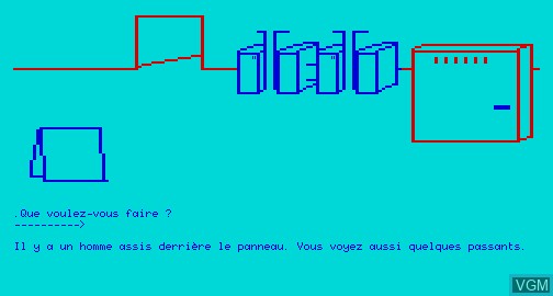 Menu screen of the game Casse-Tete dans le Metro on Matra-hachette / Tandy Alice (MC-10)