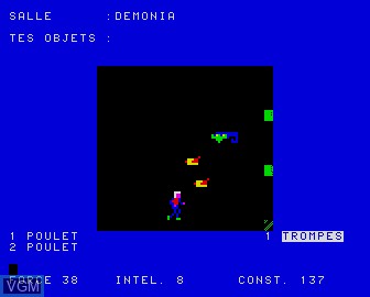 In-game screen of the game Jeu des 6 Lys on Matra-hachette / Tandy Alice (MC-10)