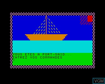 In-game screen of the game Sphinx d'Or, Le on Matra-hachette / Tandy Alice (MC-10)