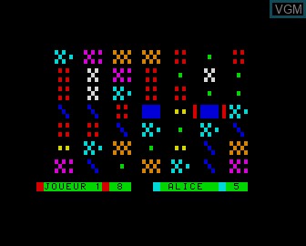 In-game screen of the game Telerama N 2 on Matra-hachette / Tandy Alice (MC-10)
