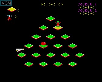 In-game screen of the game Al'Berthe on Matra-hachette / Tandy Alice (MC-10)