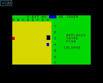 In-game screen of the game Telerama N 1 on Matra-hachette / Tandy Alice (MC-10)