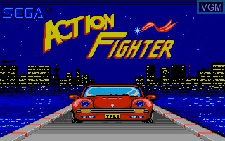 Title screen of the game Action Fighter on Commodore Amiga