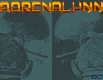 Title screen of the game Adrenalynn on Commodore Amiga