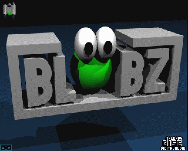 Title screen of the game Blobz on Commodore Amiga