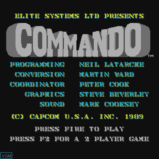 Commando for Commodore Amiga - The Video Games Museum