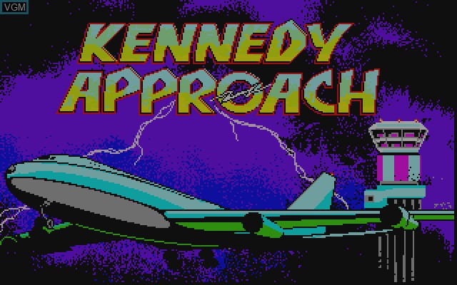 Title screen of the game Kennedy Approach on Commodore Amiga